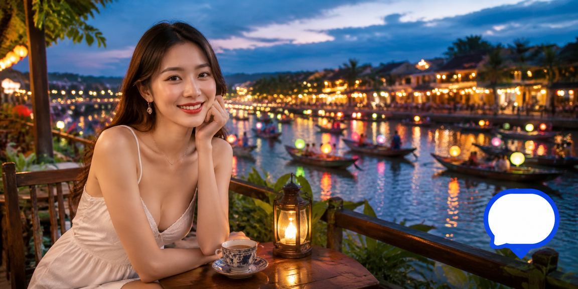 Người dùng ứng dụng 1910 tận hưởng ưu đãi tại thành phố Hội An với đồ họa đẹp mắt